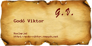 Godó Viktor névjegykártya